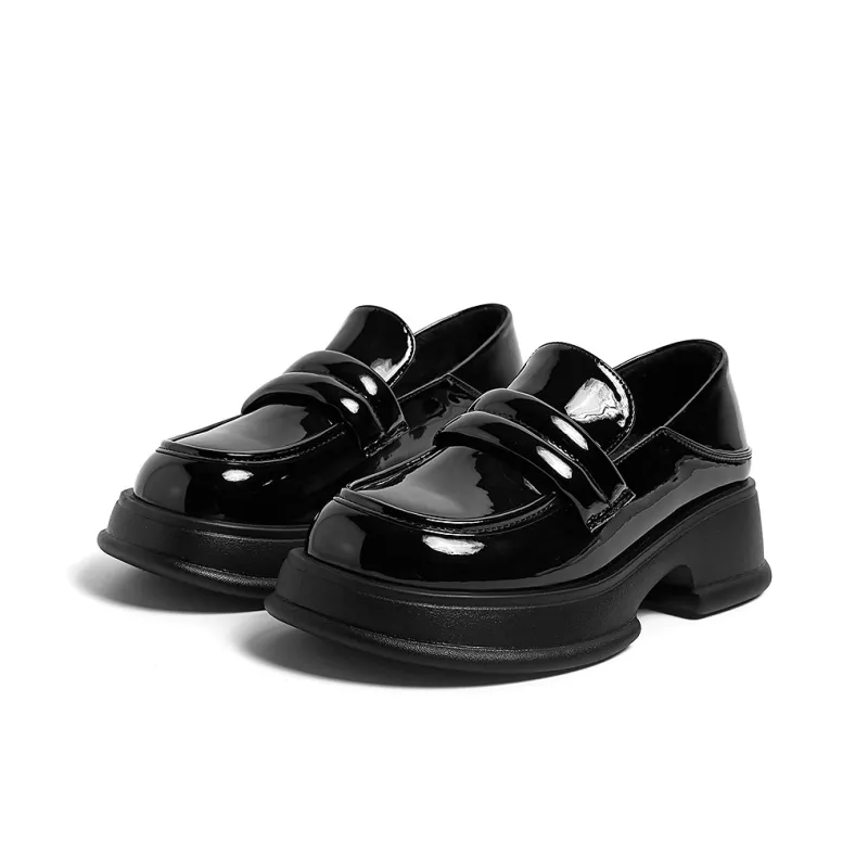 HUANQIU Loafers Women's Black-8