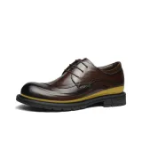 Brown Lace-Up Height Increasing 379V7212N