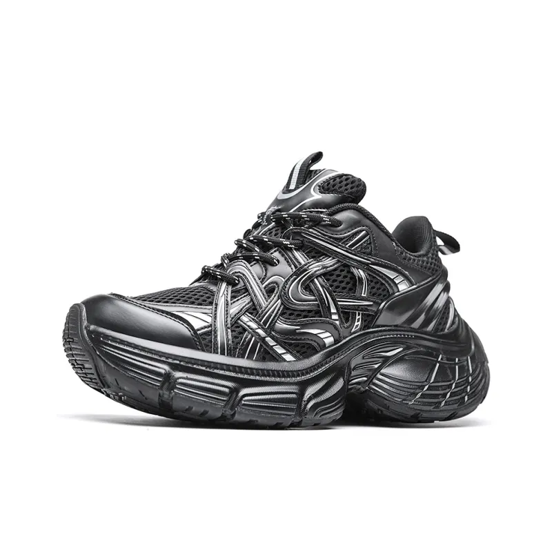 ORD Impact Resistant Wear Resistant Lightweight Breathable Slip Resistant Low Top Chunky Sneakers Unisex-9