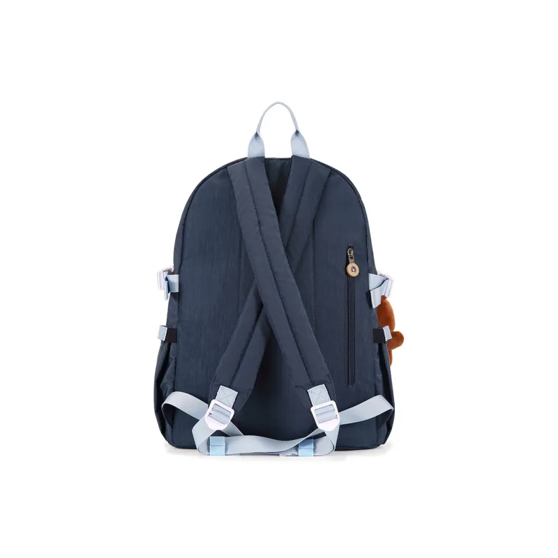 Dannybear Fabric Backpack Regular Unisex Dark Blue-2