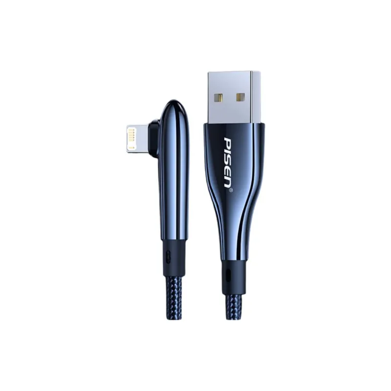 Pinsheng Elbow Cables 1.3/2.1m One Drag One Type-C To Lightning Extended Length 2m Shockproof Cables-1