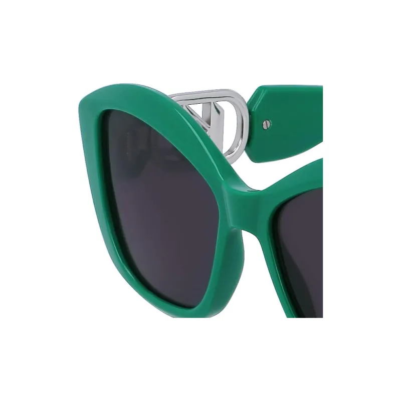 KARL LAGERFELD Plastic Square Sunglasses Women's Green-1