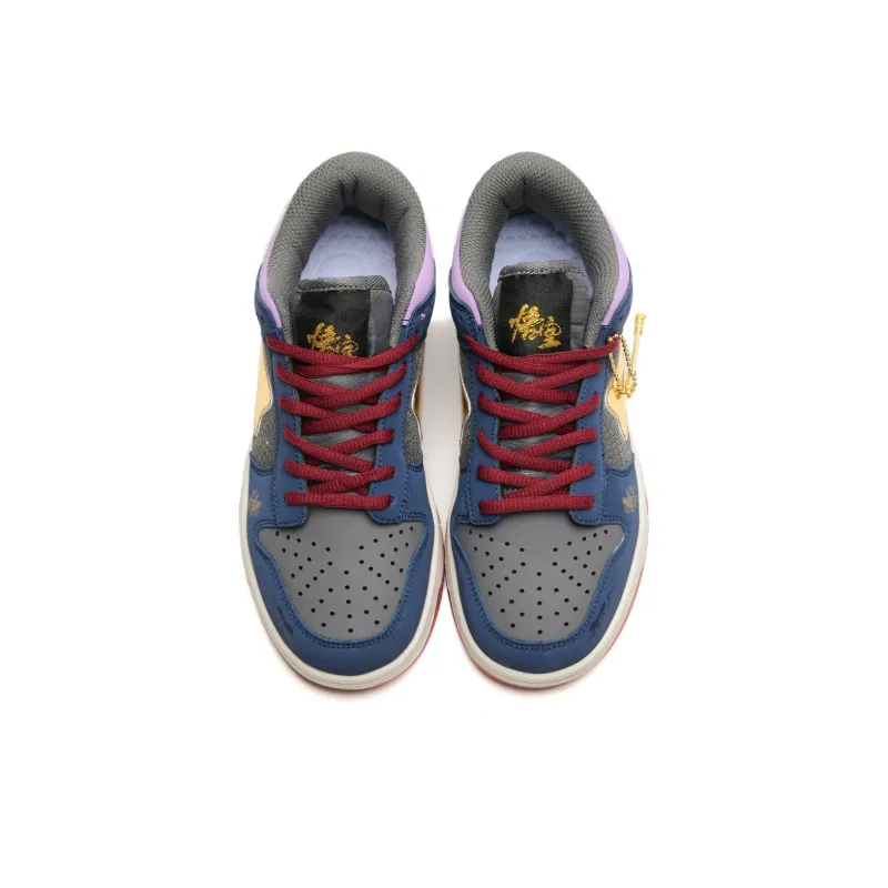 7 SEVFUN Slip Resistant Low Top Skateboard Shoes Unisex Wukong Blue-62