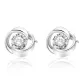 Sterling Silver - Rotating Mobius Stud Earrings