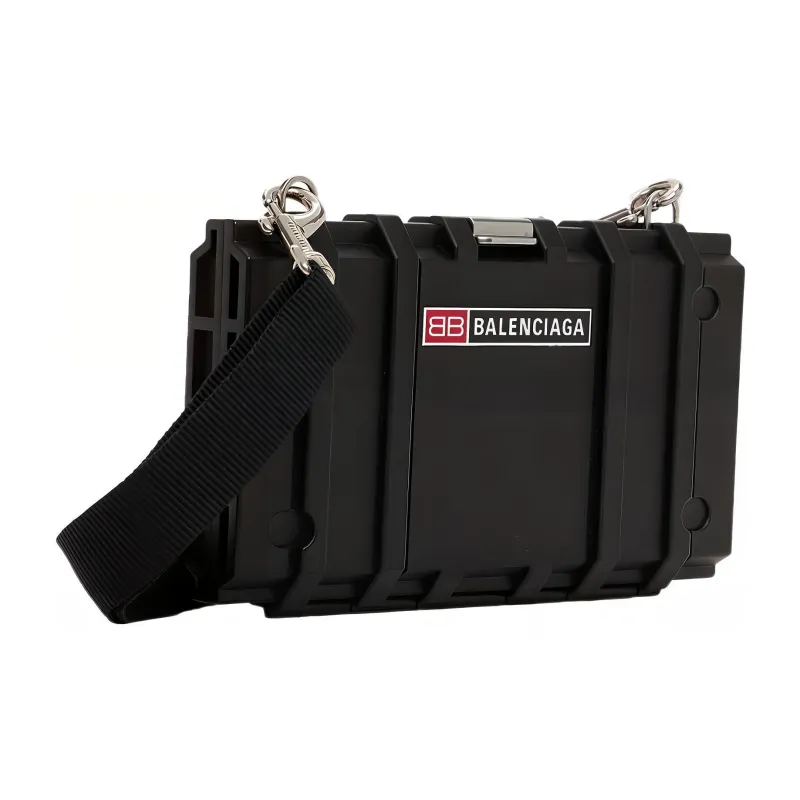 Balenciaga Recycled Material Crossbody Bags Shoulder Bags Men's Black-1