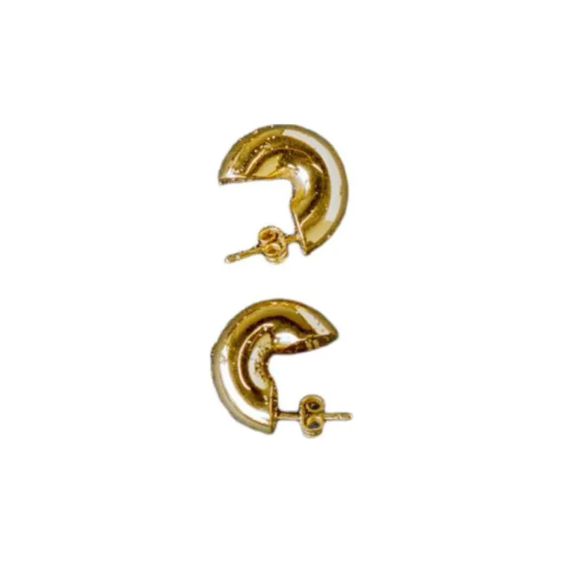 JASMIN SPARROW 18K Gold Elegance Hoop Earrings Unisex-4