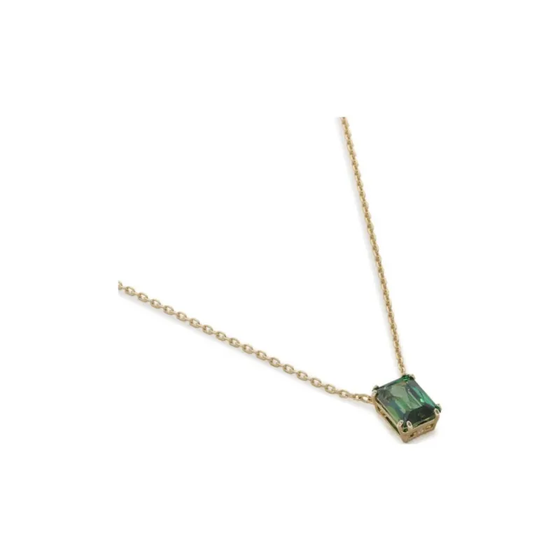 Swarovski Gold Tone Plated Necklaces Women's Green-4