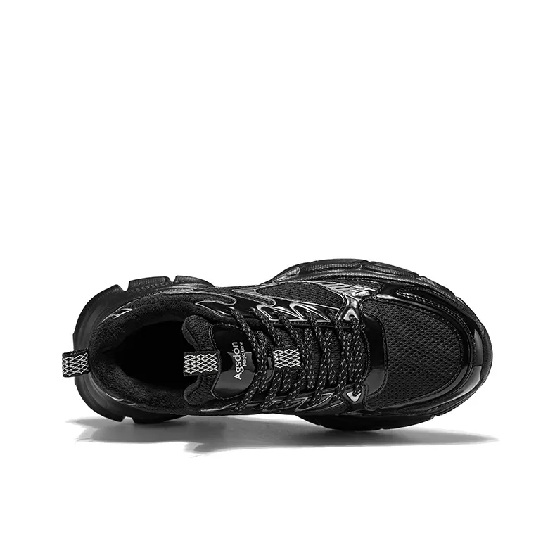AGSDON Lightweight Height Increasing Thermal Low Top Chunky Sneakers Men's-1