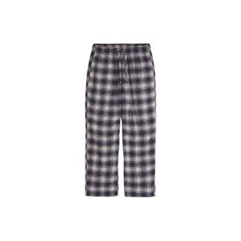 Hollister Pajama Pants Men's Navy Plaid