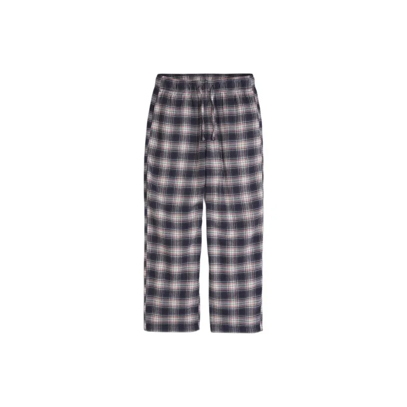 Hollister Pajama Pants Men's Navy Plaid-0