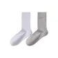 [2 Pack, Boneless Layered Anti-Pilling]White+Light Gray/One Size