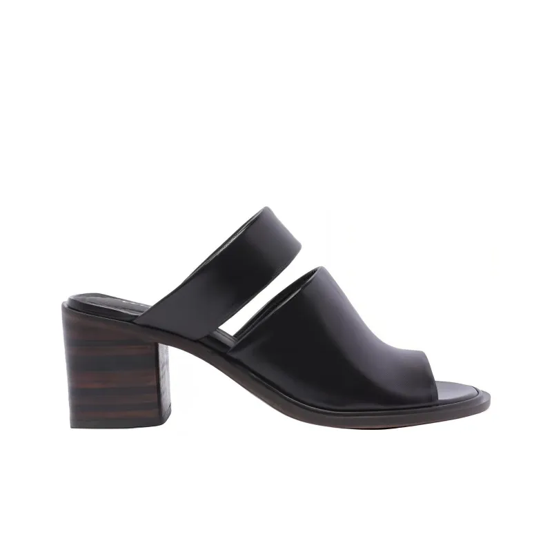 Lemaire 70mm Double Strap Leather Mule-1
