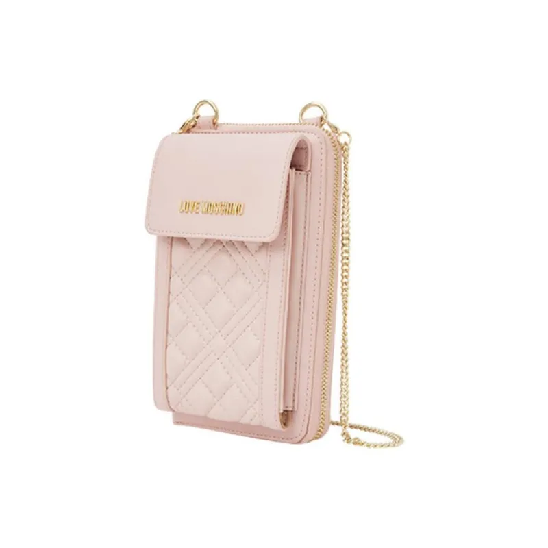 LOVE MOSCHINO Synthetic Leather Wallet Women's Ivory Yellow-1