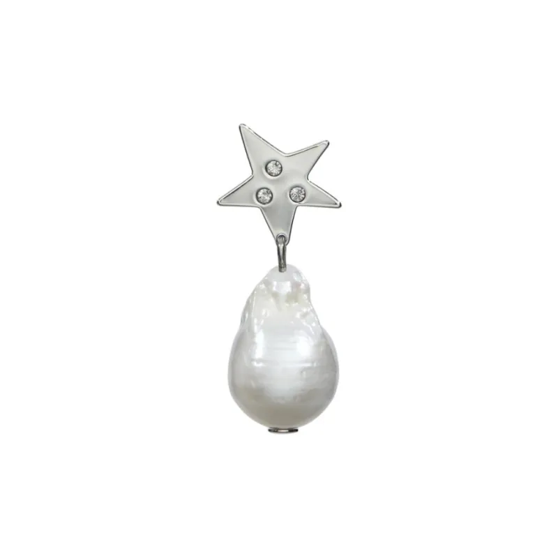 TORY BURCH Crystal Earrings Women's Silver-1