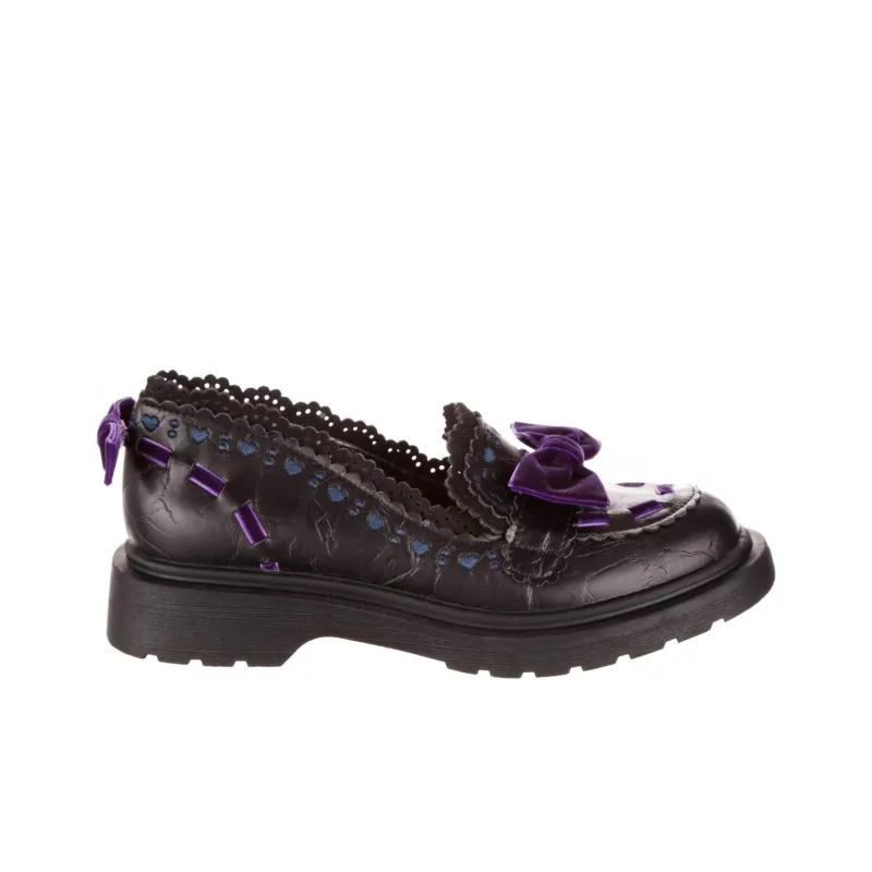 IRREGULAR CHOICE Lacey Loaf Loafers Women's Black-1