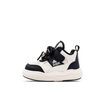 ASK Slip Resistant Warm Support Mid Top Kids' Skateboarding Shoes Beige Black Kids'