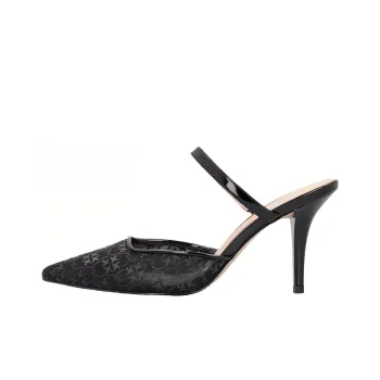 PINKO Lucy Heeled Lace Mules Women's