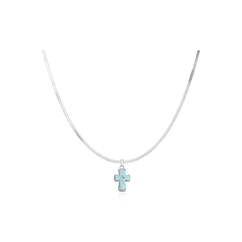 V.WI Titanium Steel Necklaces Unisex-0