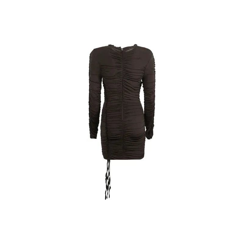 Rotate Slinky Ruffle Mini Dress-1