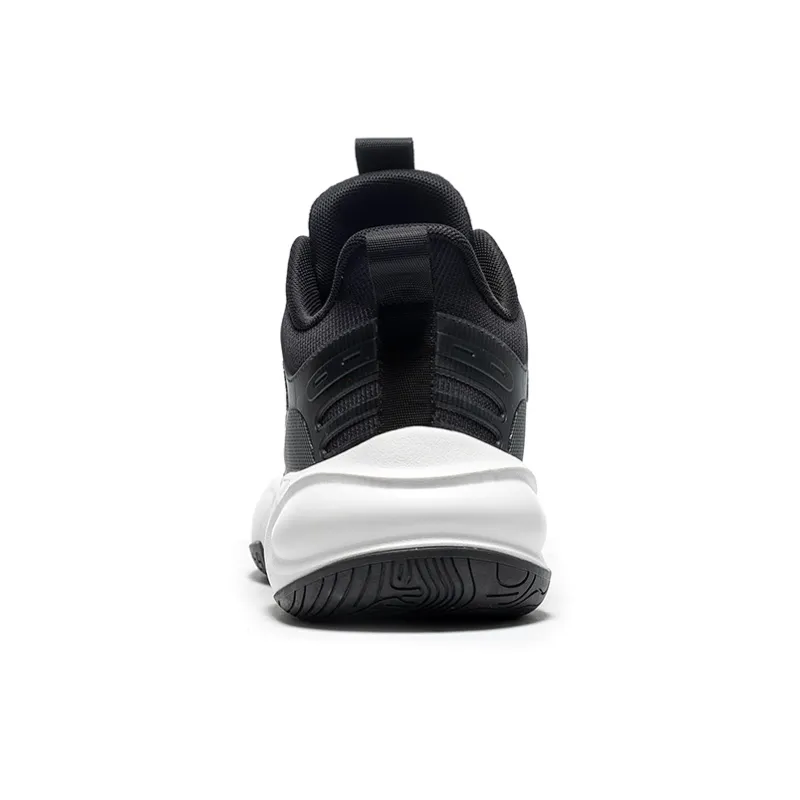 Warrior Low Top Basketball Shoes Men's White Black-3