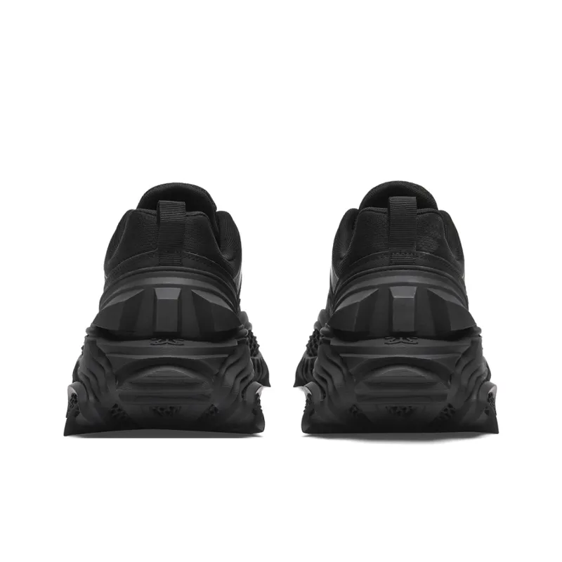 Cabbeen Low Top Chunky Sneakers Men's Black-4