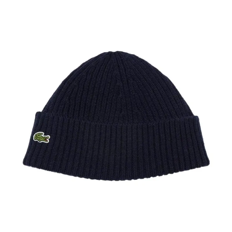 LACOSTE Embroidered logo Beanie Hat-0