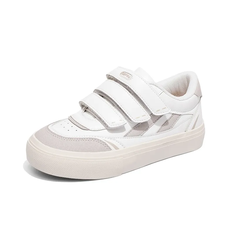 NSTCU Low Top Hook and Loop Women's White Gray-1