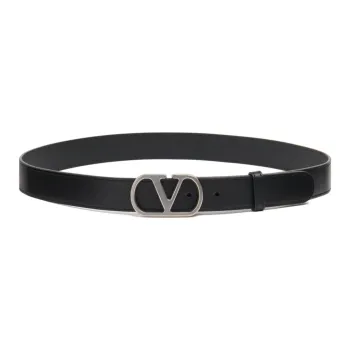 Valentino 30mm VLogo Signature Leather Belt