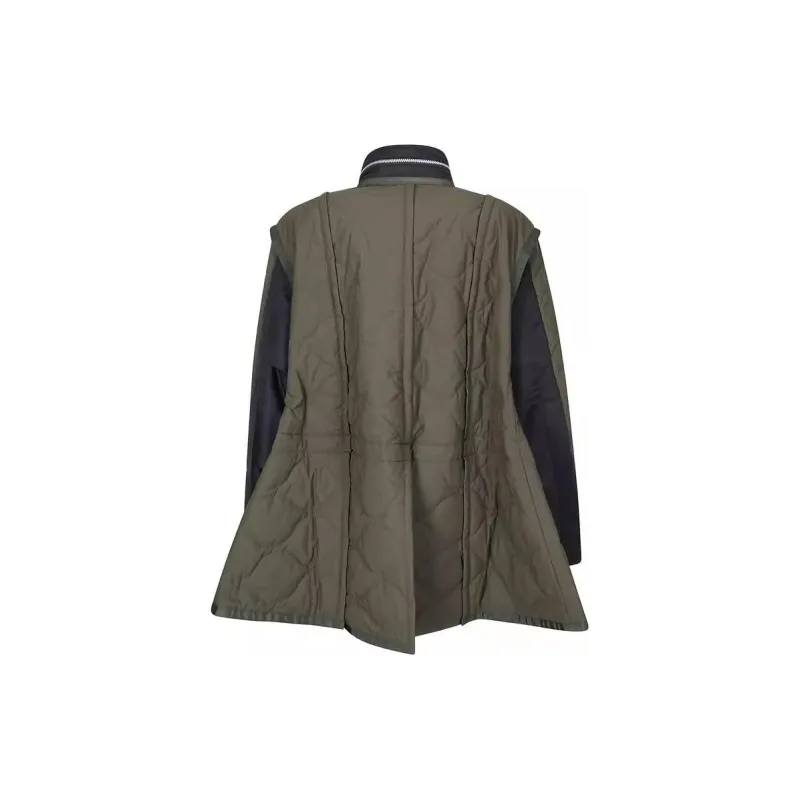 Sacai High-Neck Quilted Jacket-1