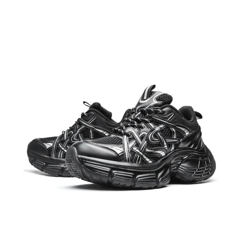 ORD Impact Resistant Wear Resistant Lightweight Breathable Slip Resistant Low Top Chunky Sneakers Unisex-10