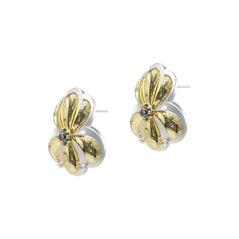 Juunngle Lab S925 Silver Stud Earrings Women's-0