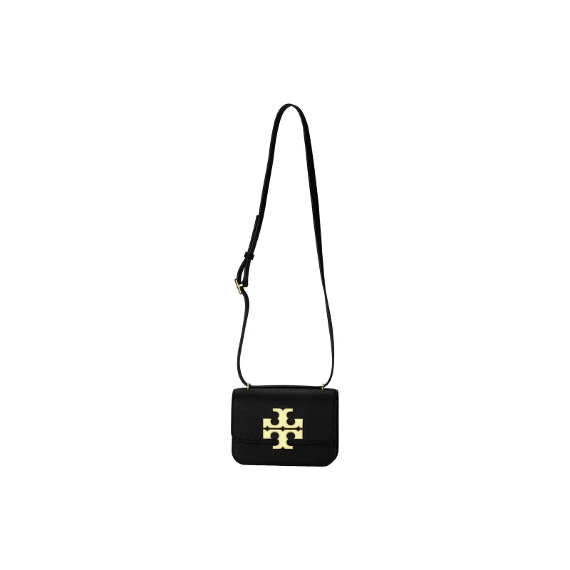 TORY BURCH Eleanor Litchi Grain Leather Crossbody Bag, Shoulder Bag Women's Black-0