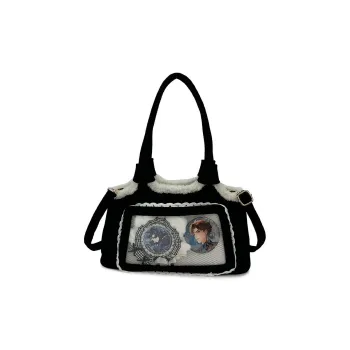 LUVISTRUE Corduroy Ita Bag Handbag Shoulder Bag Crossbody Bag Shoulder Bag Regular Women's Black/Pink/Blue/White/Brown