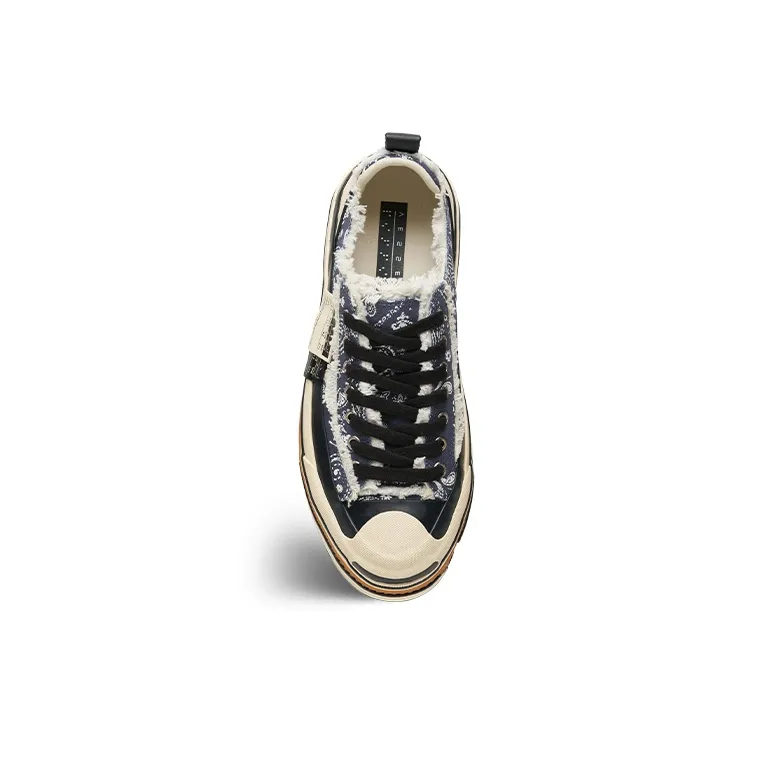 VESSEL Anti Slip Wear Resistant Low Top Skateboard Shoes Unisex Blue-3