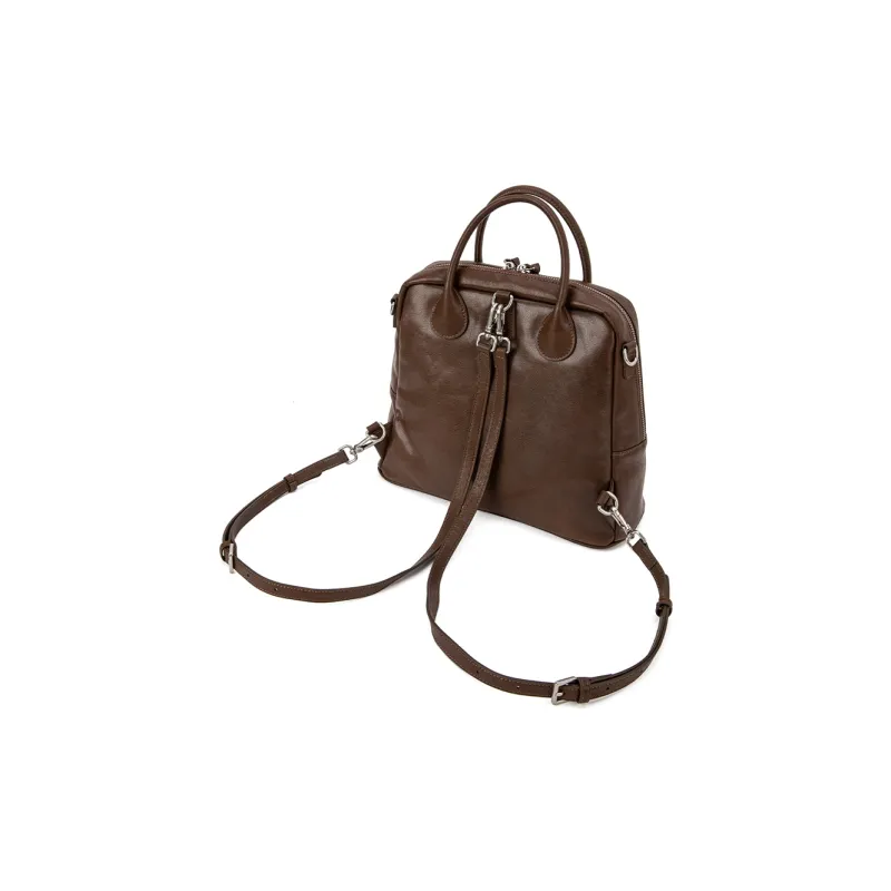 VENOF Cow Leather Carry Backpack Women's Bandage Brown/Devin Black-1
