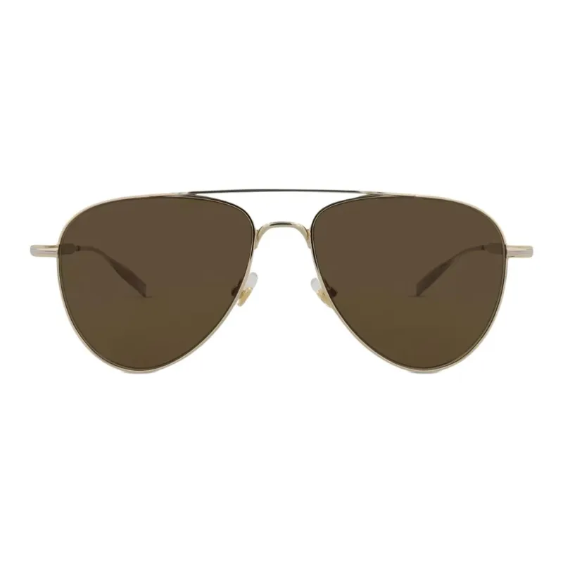 MONTBLANC Metal Aviator Sunglasses Men's Gold-1