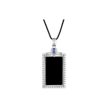 Artisan Lock Heart Jade Ice Glutinous Jadeite Necklaces Women's