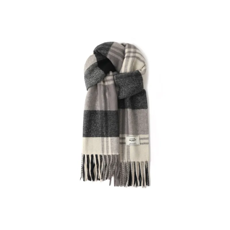 FREE RABBITⅡ Fall And Winter British Versatile Warm Cold Resistant Shawl Scarf Unisex-0
