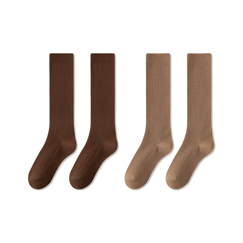 JIAZINI Knee High Socks Women's 2 Pack-7