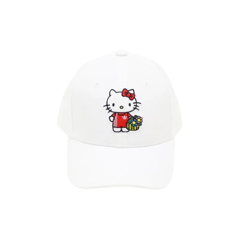 Adidas Originals Cotton Baseball Caps Kids' White-2