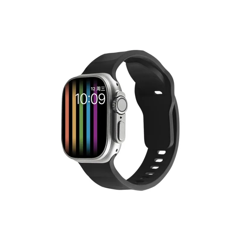 Cuttlefish Grid Watch Band Apple Compatibility Silicone Material-12