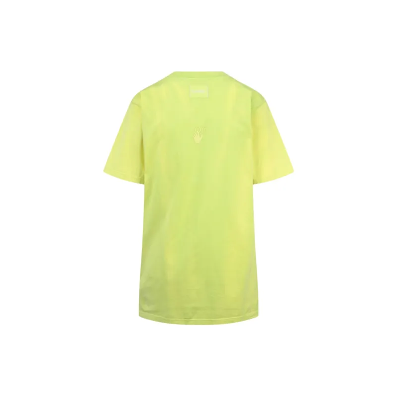 OFF WHITE Women'ss Laundry Tomboy T Shirt Yellow-1