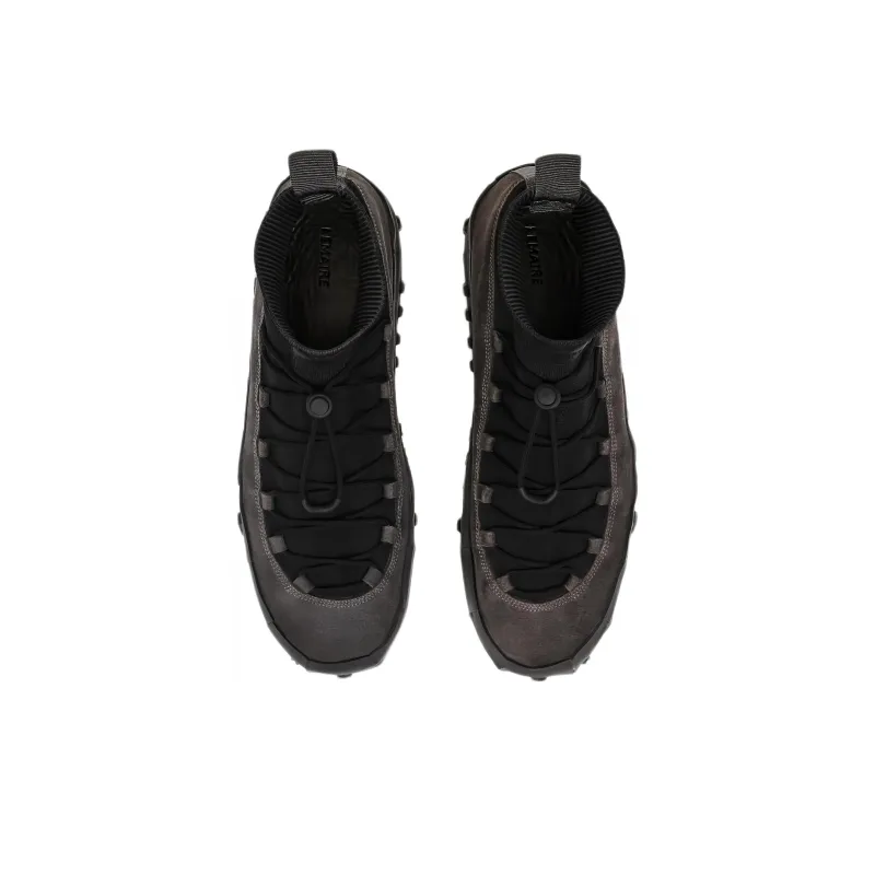 Lemaire VIBRAM Waterproof Mid Top Casual Shoes Men's Black-3