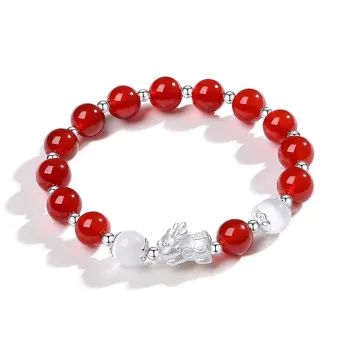 PUTUOSHANWENCHUANG Agate Bracelets Unisex