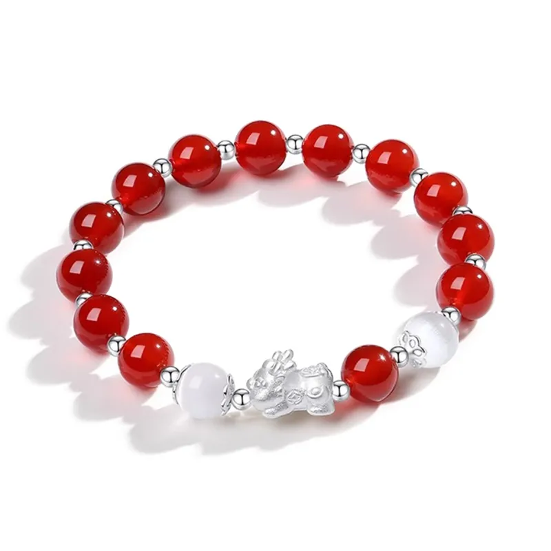 PUTUOSHANWENCHUANG Agate Bracelets Unisex-0