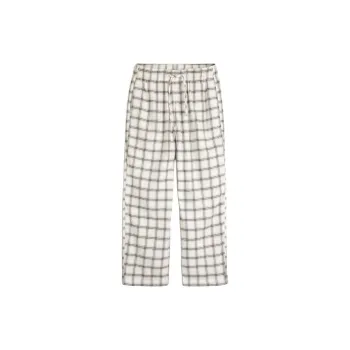 Hollister Pajama Pants Men's Cream Check