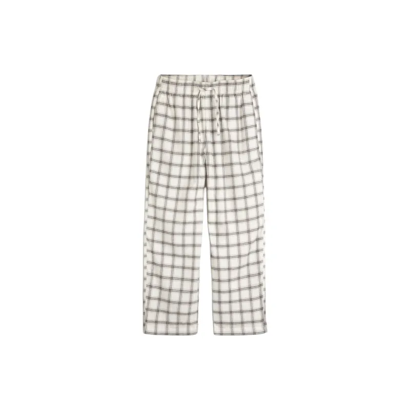 Hollister Pajama Pants Men's Cream Check-0