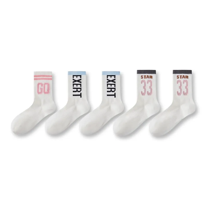 Caramella Mid Calf Socks Women's Combo Set-9