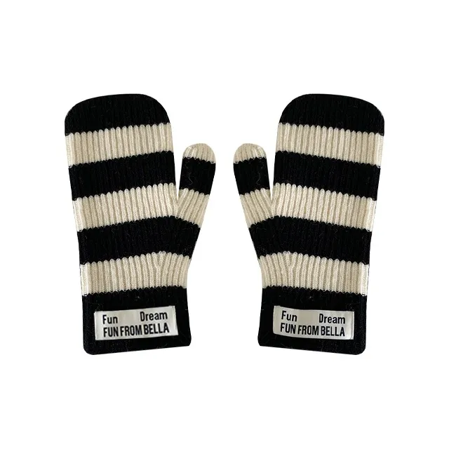 MUSTKOO Knitted Fabric Knit Gloves Women's-0