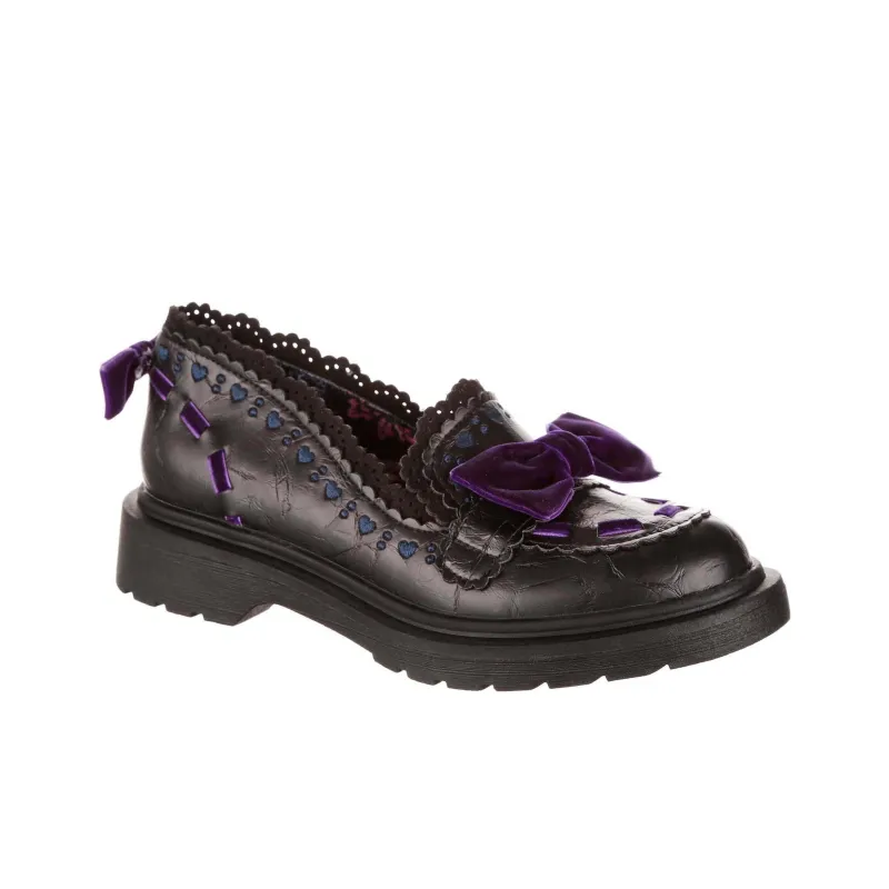 IRREGULAR CHOICE Lacey Loaf Loafers Women's Black-2